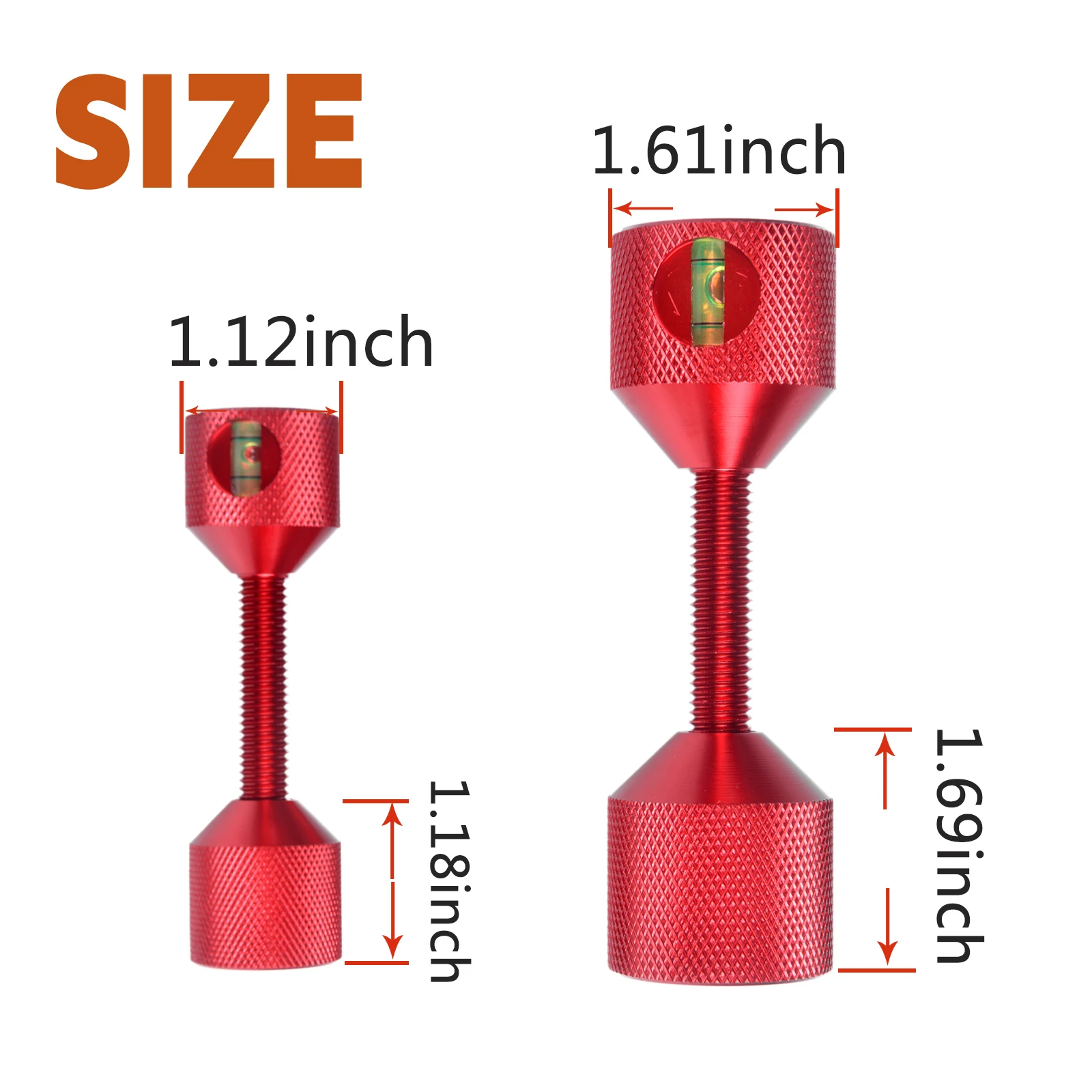 Pasadores de brida de 2 orificios, aluminio 6061, 1-1/8″ con nivel - imagen 5