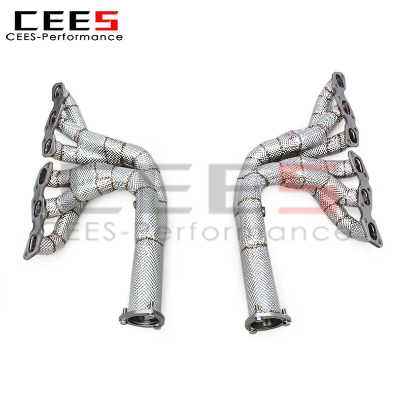 Colector de cabezal de motor CEES para Aston Martin Vanquish V12 6.0L 2012-2016 sistema de escape de coche de calle tubo recto de acero inoxidable - imagen 4