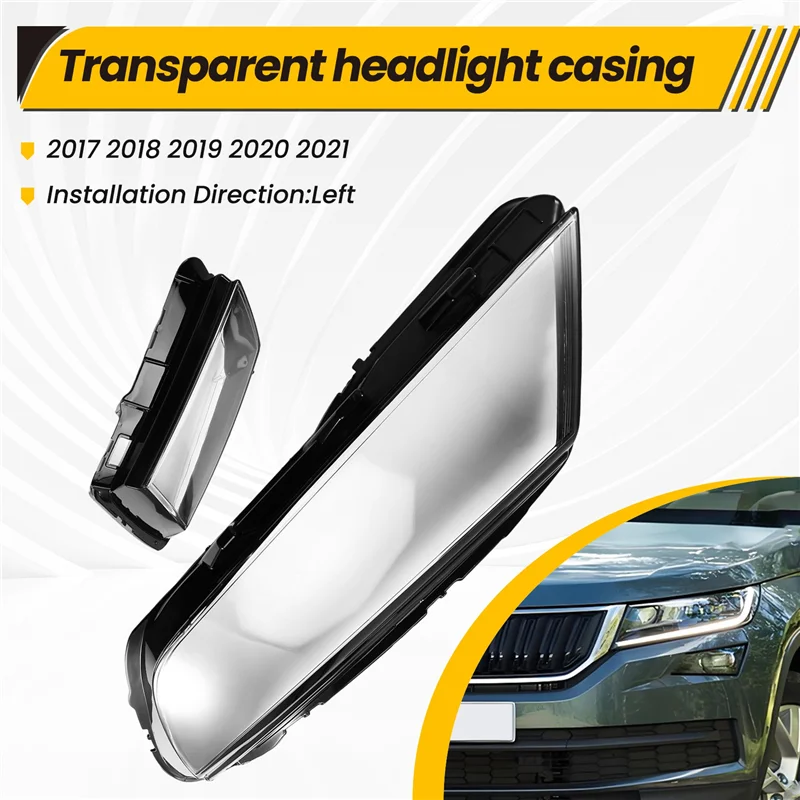 Carcasa de faro delantero con lente de cristal Skoda Kodiaq 2017-2021 - imagen 3