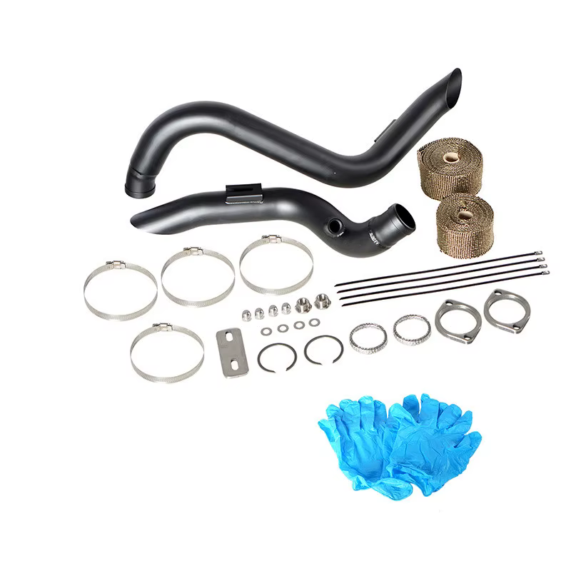 Tubos de escape LAF negros para Harley Sportster y Dyna