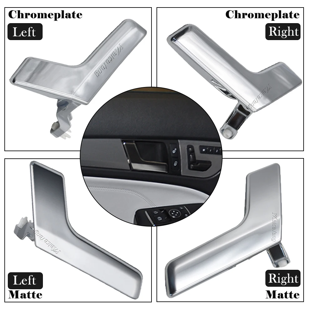 Maneta interior de puerta cromada Mercedes Clase C W204/GLK - imagen 2