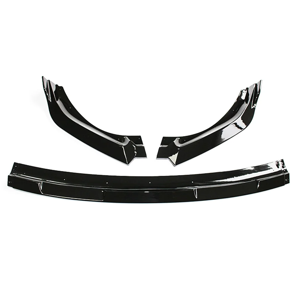 Para Nissan x-trail 2017-2021 parachoques delantero labio Deflector de barbilla proteger decoración modificada coche negro accesorios de carbono parte - imagen 5