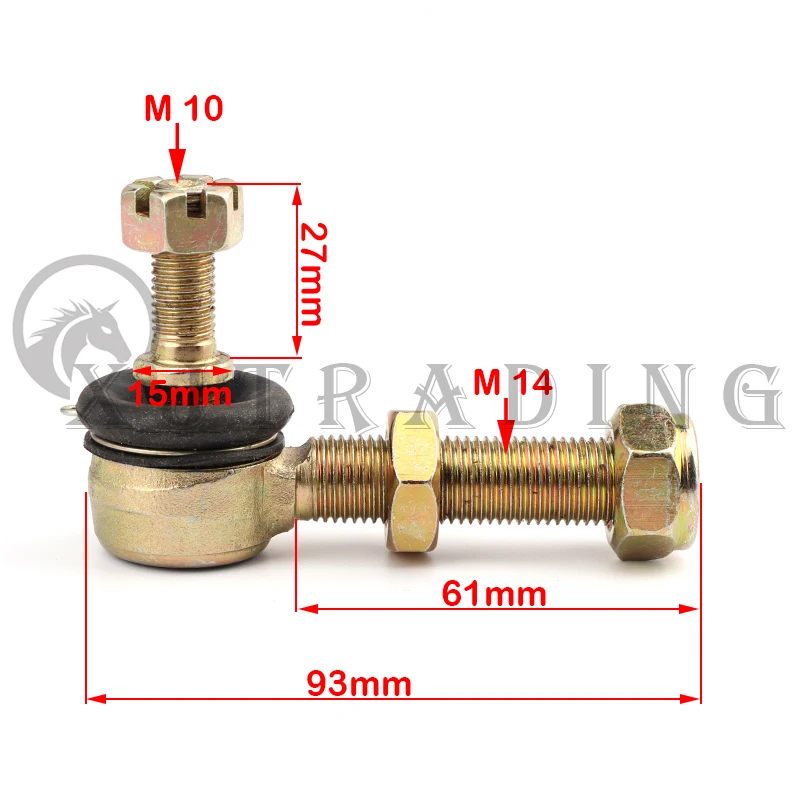 Kit junta esférica brazo basculante M10-M14 China Bull ATV 110cc - imagen 5