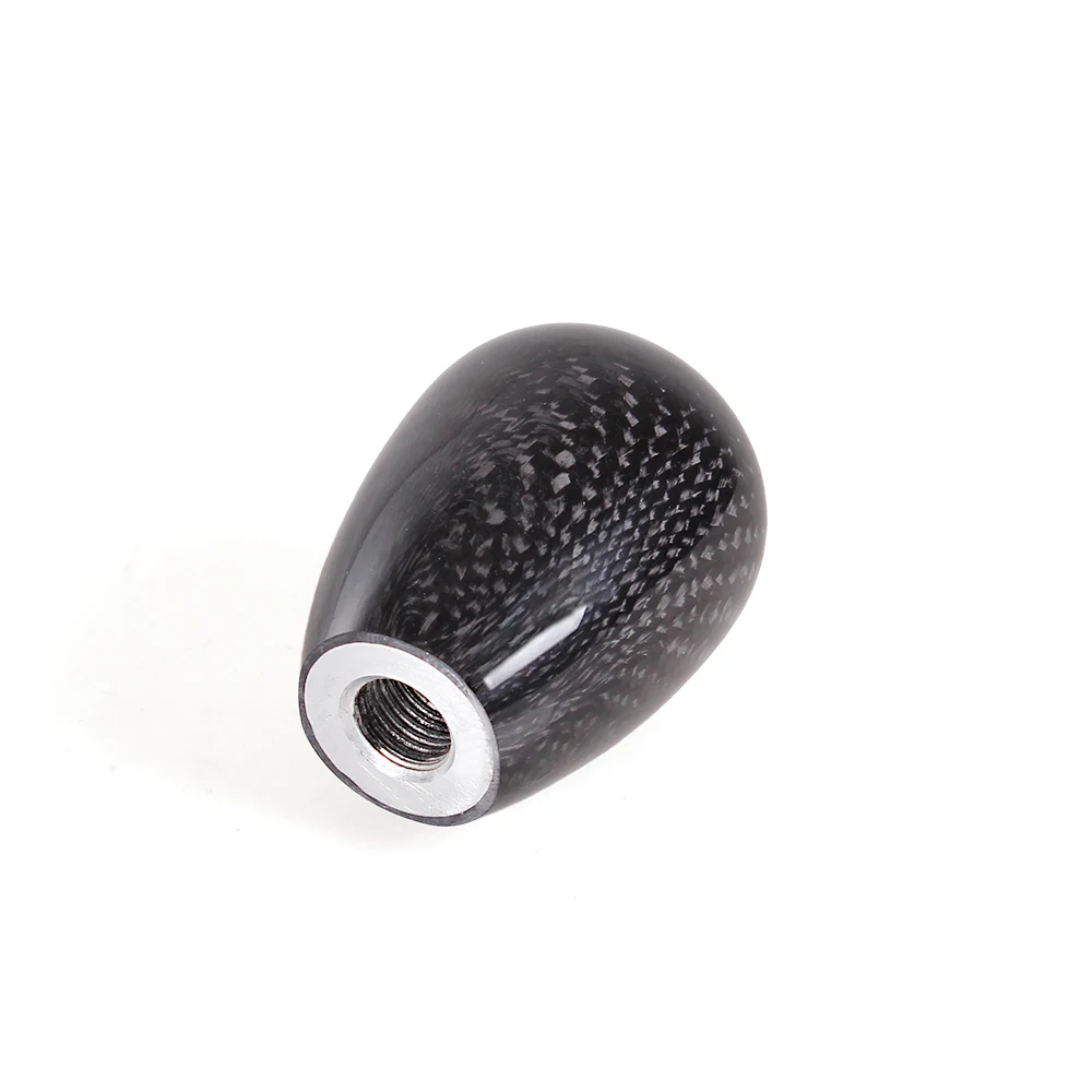 Perilla cambio fibra carbono ovalada JDM con adaptador – SFN105 - imagen 3
