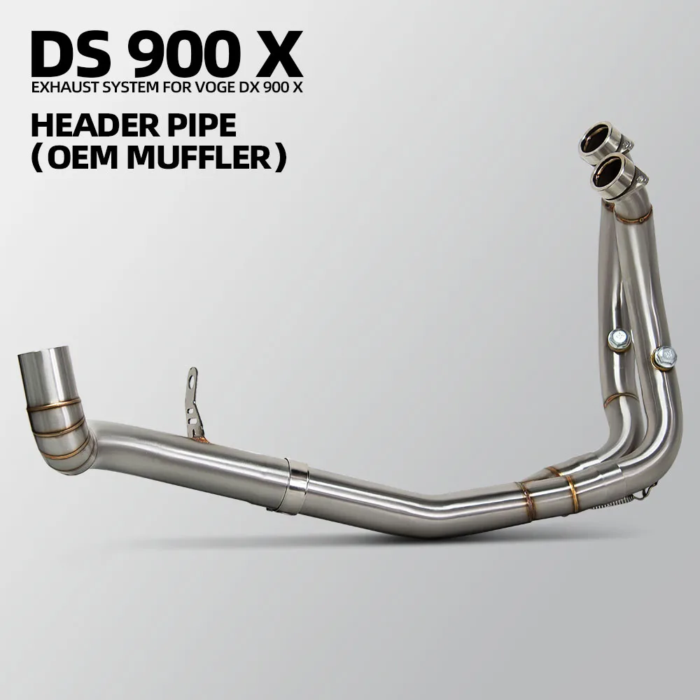Colector de escape VOGE DS900 acero inoxidable