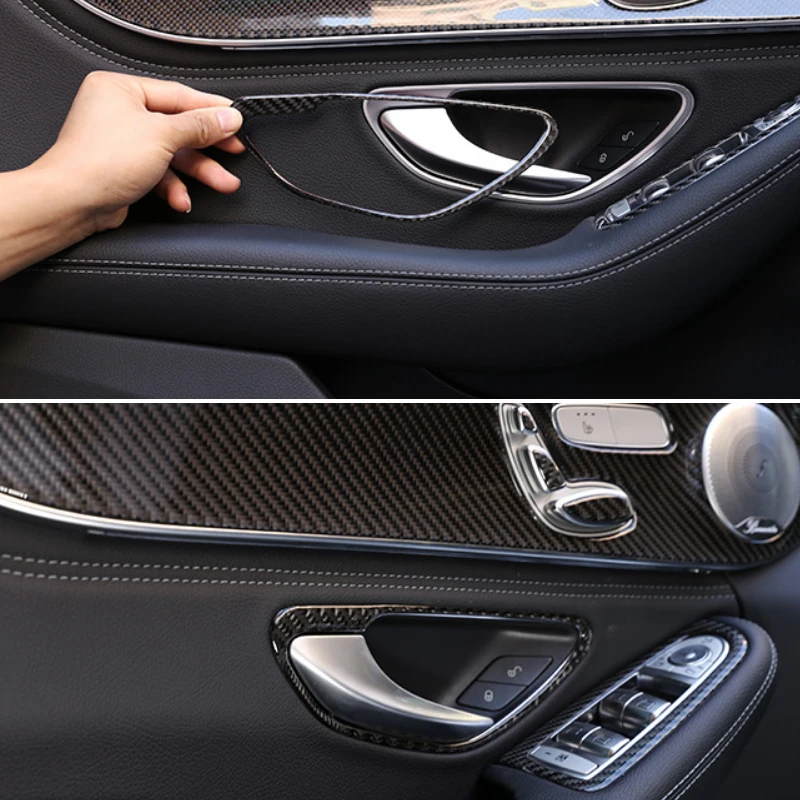 Embellecedor manilla puerta fibra de carbono Mercedes W205 y GLC X253