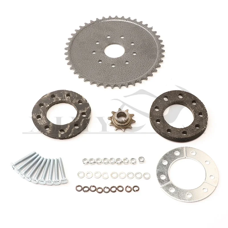 Kit piñón 44T para bicicleta motorizada 49cc 80cc cadena 415