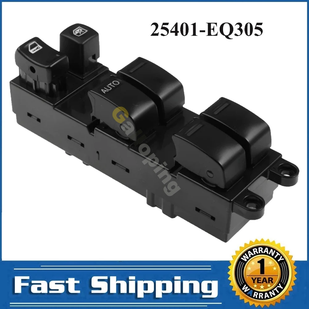 25401-EQ305 interruptor elevalunas principal Nissan X-Trail 2002-2007