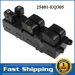 25401-EQ305 interruptor elevalunas principal Nissan X-Trail 2002-2007