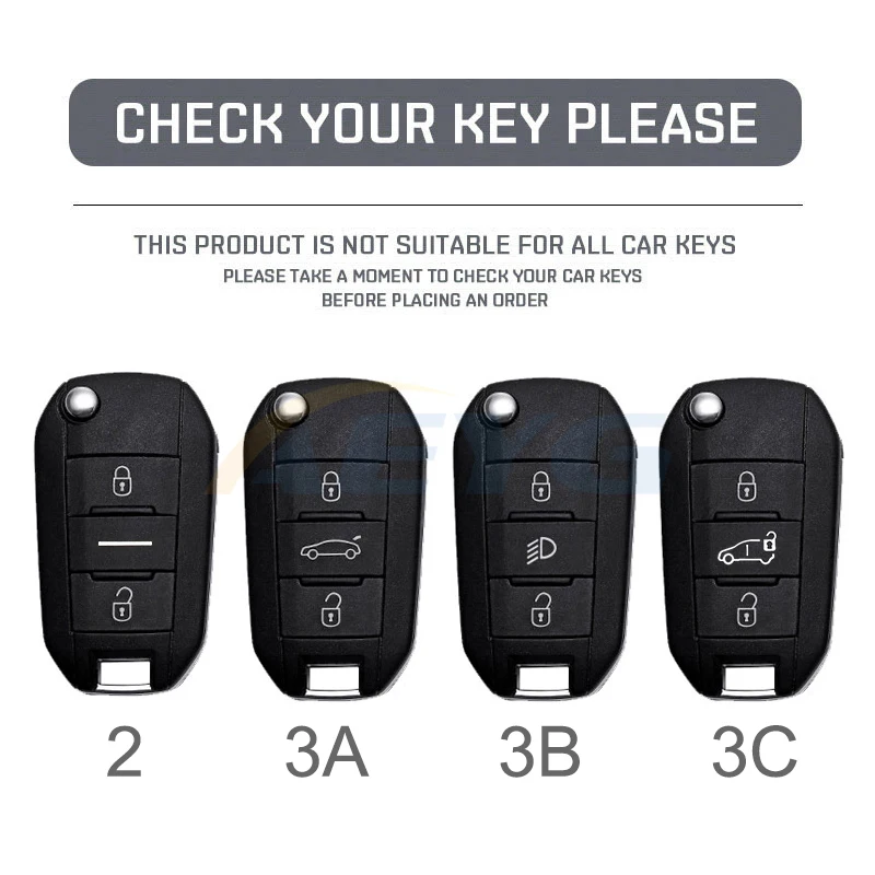 Funda para llave de coche con acabado de fibra de carbono
