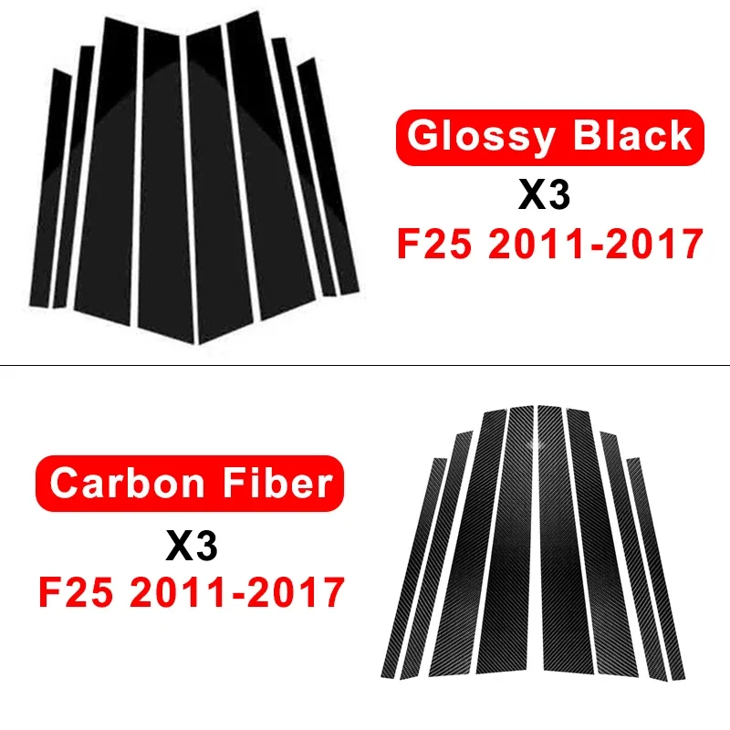 Pegatinas Embellecedoras de Poste de Pilar de Puerta de Coche para BMW X3 F25 G01 X5 E70 F15 X6 E71 F16 - imagen 4