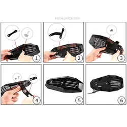 Protector de mano de motocicleta transparente para manillar