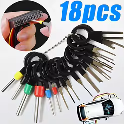 Kit extractor de terminales eléctricos para conectores de coche