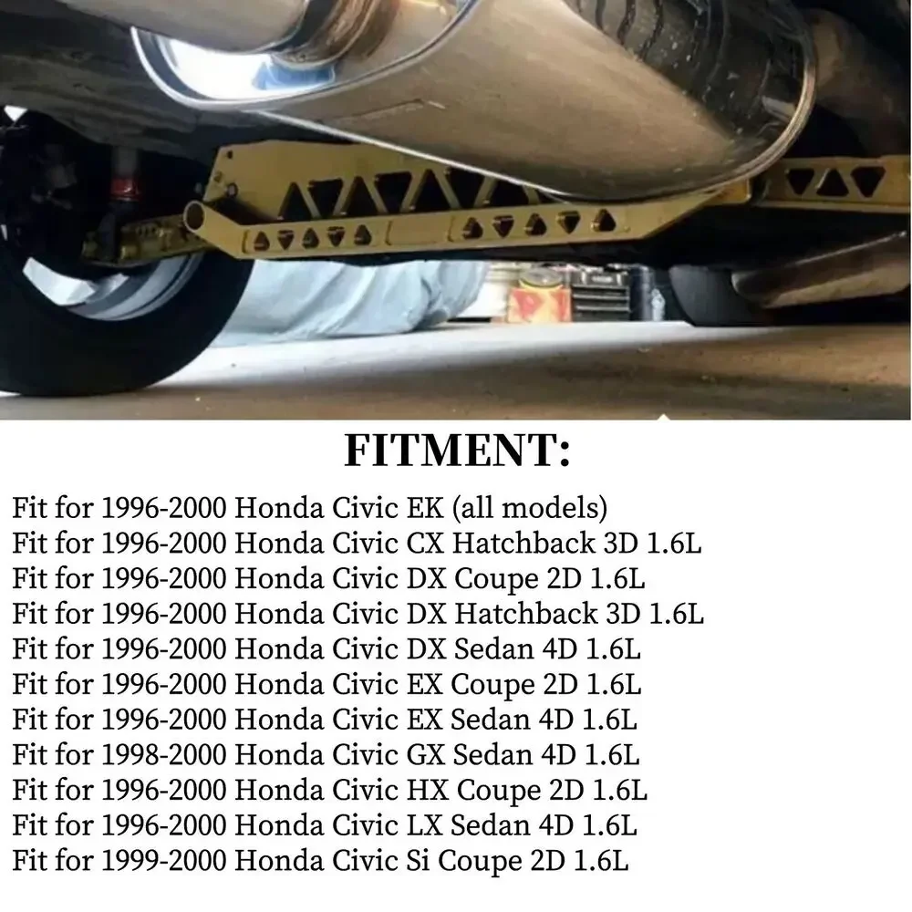 Barra de amarre subchasis trasera palanquilla Honda Civic EK 96-00 - imagen 2