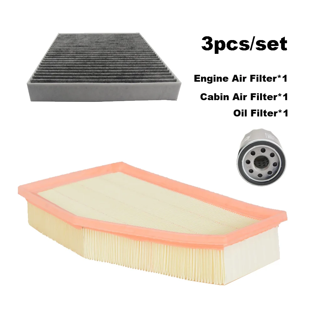 Juego de filtros de 3 piezas para Buick Verano Pro GS 1,5 T 2021 Chevrolet Tracker RS 2022 2023 AC, Kit de filtro de aceite de motor de aire de cabina, accesorios