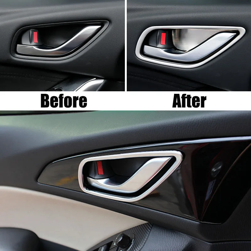 Embellecedor cromado de maneta interior – Mazda 3 2014-2018 - imagen 2