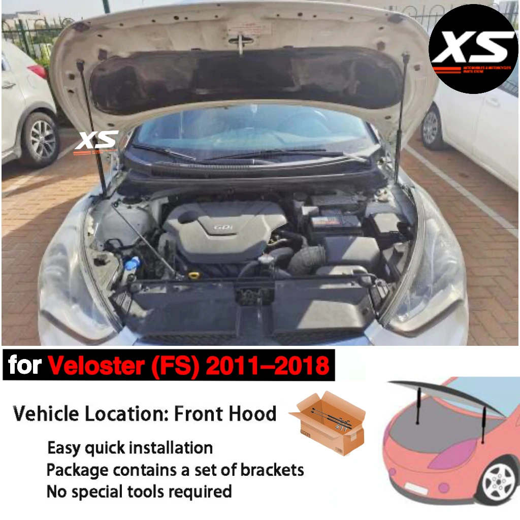 Amortiguadores de gas capó delantero Hyundai Veloster FS 2011-2018