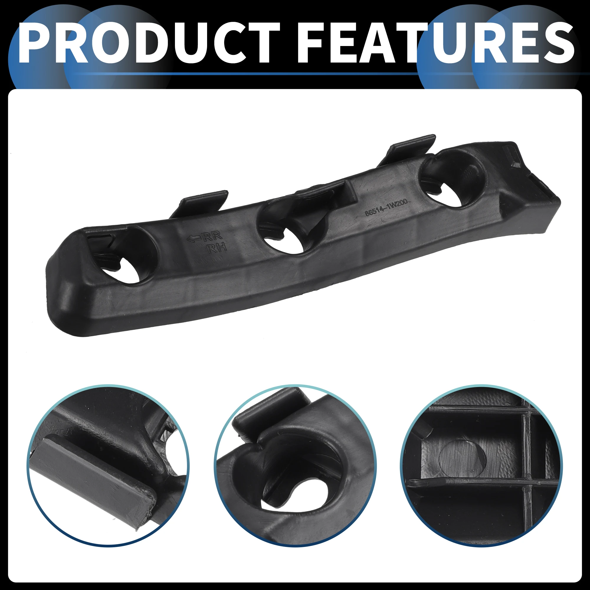 UXCELL 866141W200 soporte parachoques trasero derecho – Kia Rio - imagen 4