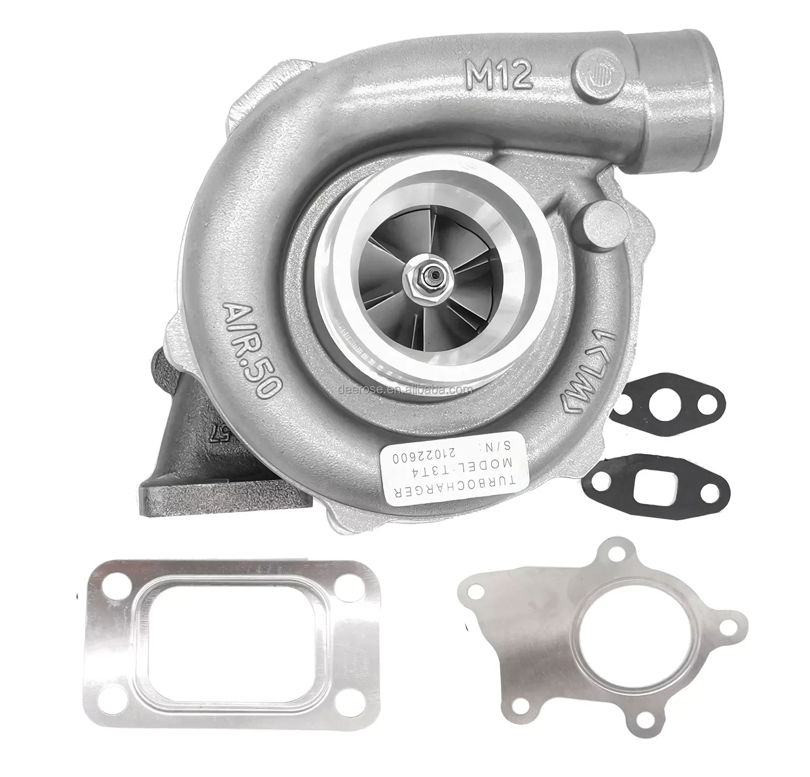 Turbocompresor T04E T4 73 TRIM 400HP con kit drenaje - imagen 5