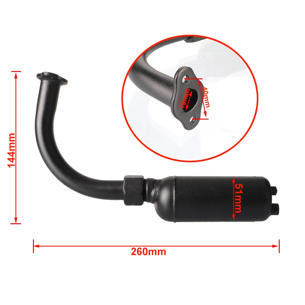 Silenciador de escape extraíble para moto 2T de 49 a 100 cc - imagen 5