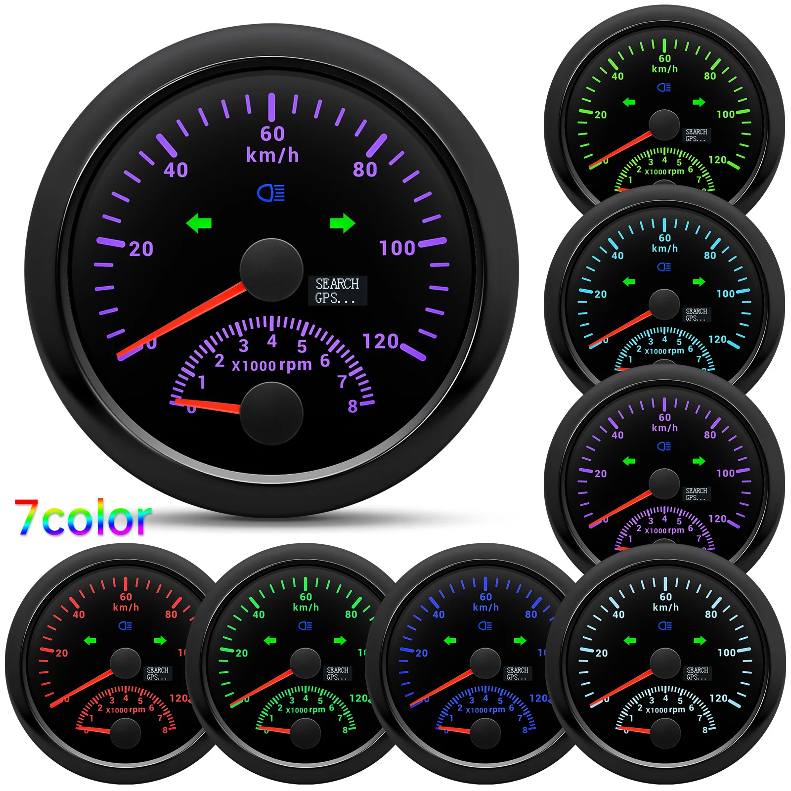 Pantalla LCD y tacómetro de 8000 rpm