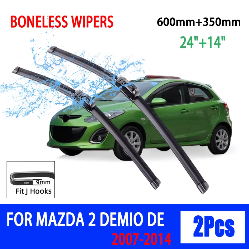 Escobillas limpiaparabrisas delanteras Mazda 2 Demio DE 2007-2014