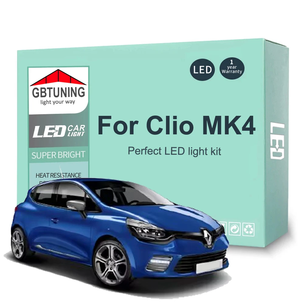 Bombillas LED Interiores CANBUS – Renault Clio IV 2013-2018