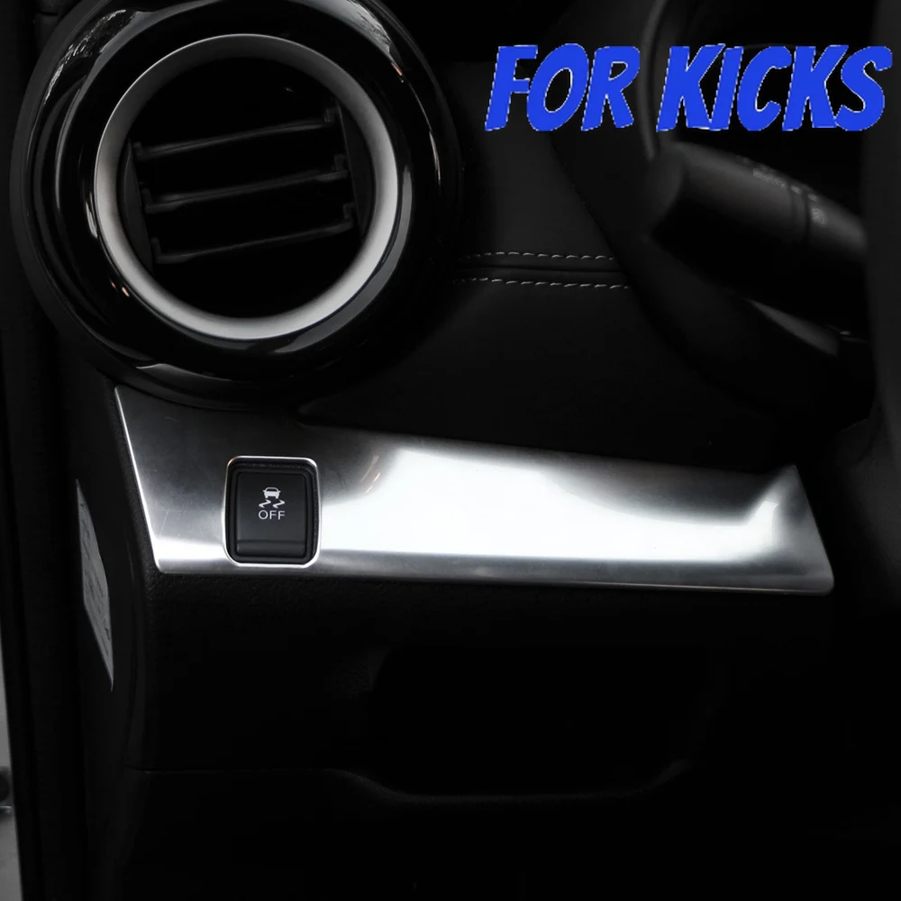 Embellecedor interruptor faros acero inox Nissan Kicks 2017-2021 - imagen 5