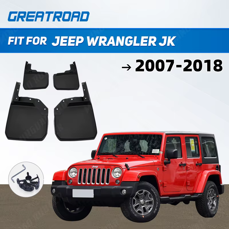 Para JEEP WRANGLER JK 2007 2008 2009 2010 2011 2012 2013 2014 2015 2016 2017 2018 guardabarros protector contra salpicaduras