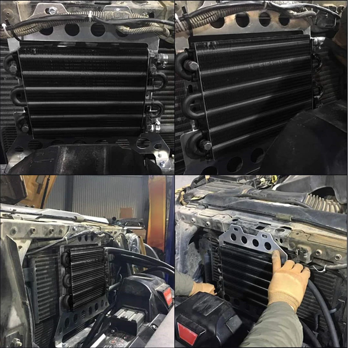 Kit radiador de aceite universal de aluminio para motor y transmisión - imagen 3