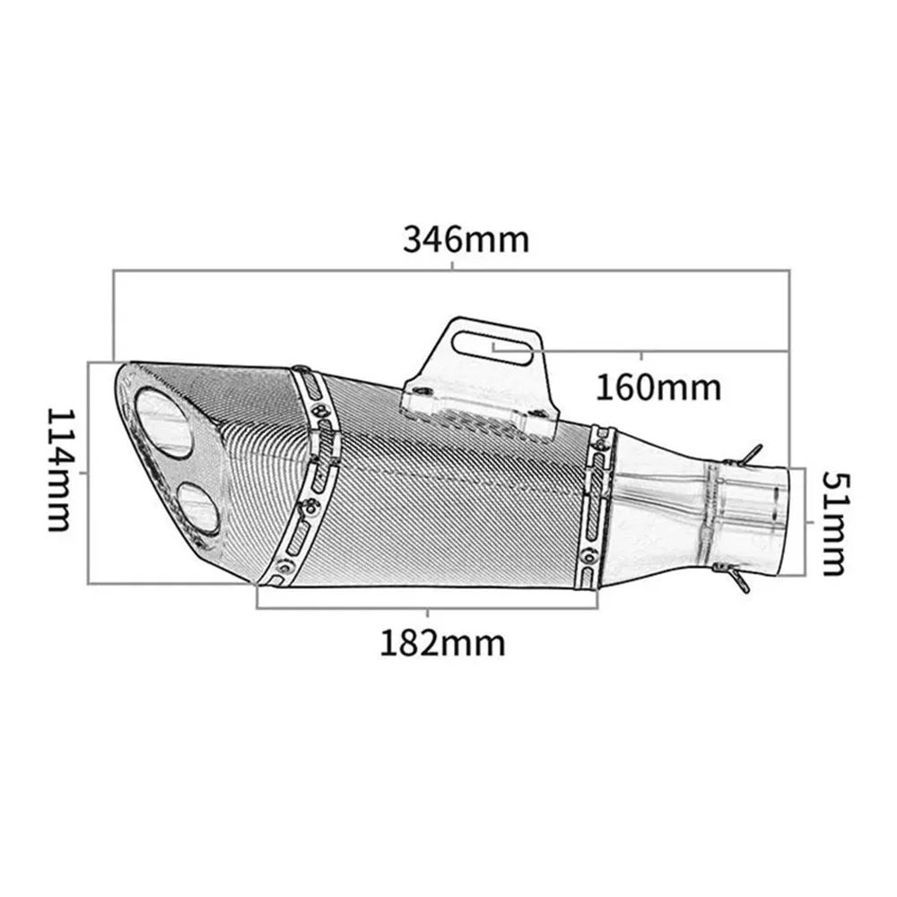 Escape universal R11 51 mm para moto – Z650, Z900, ER-6N - imagen 2