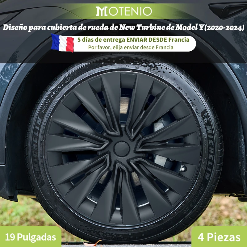 Tapacubos turbo 19" Tesla Model Y 2020-2024