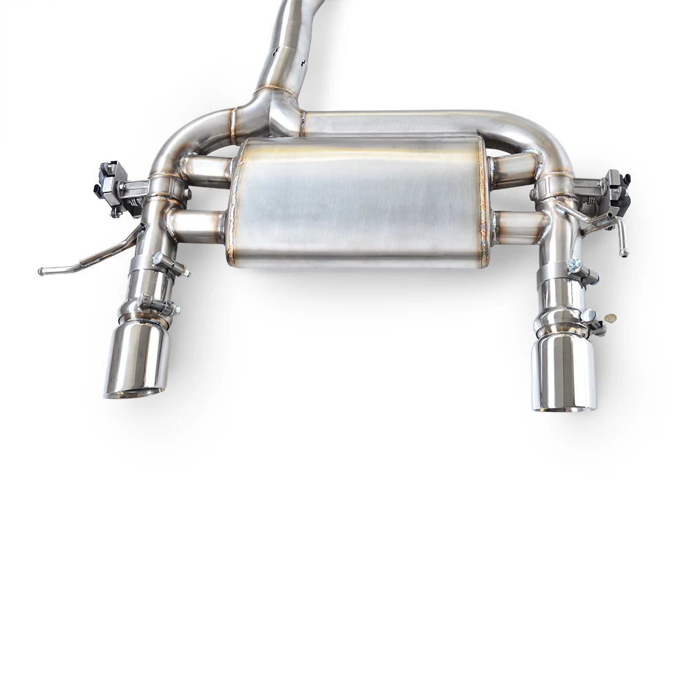 Detalle del downpipe y conexiones