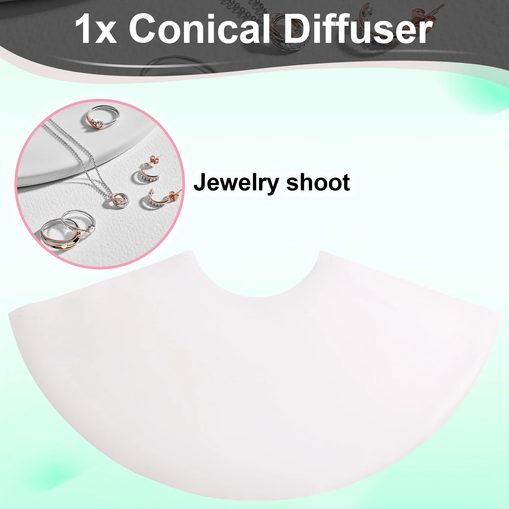 Difusor cónico portátil para fotografía de joyería y estudio - imagen 4