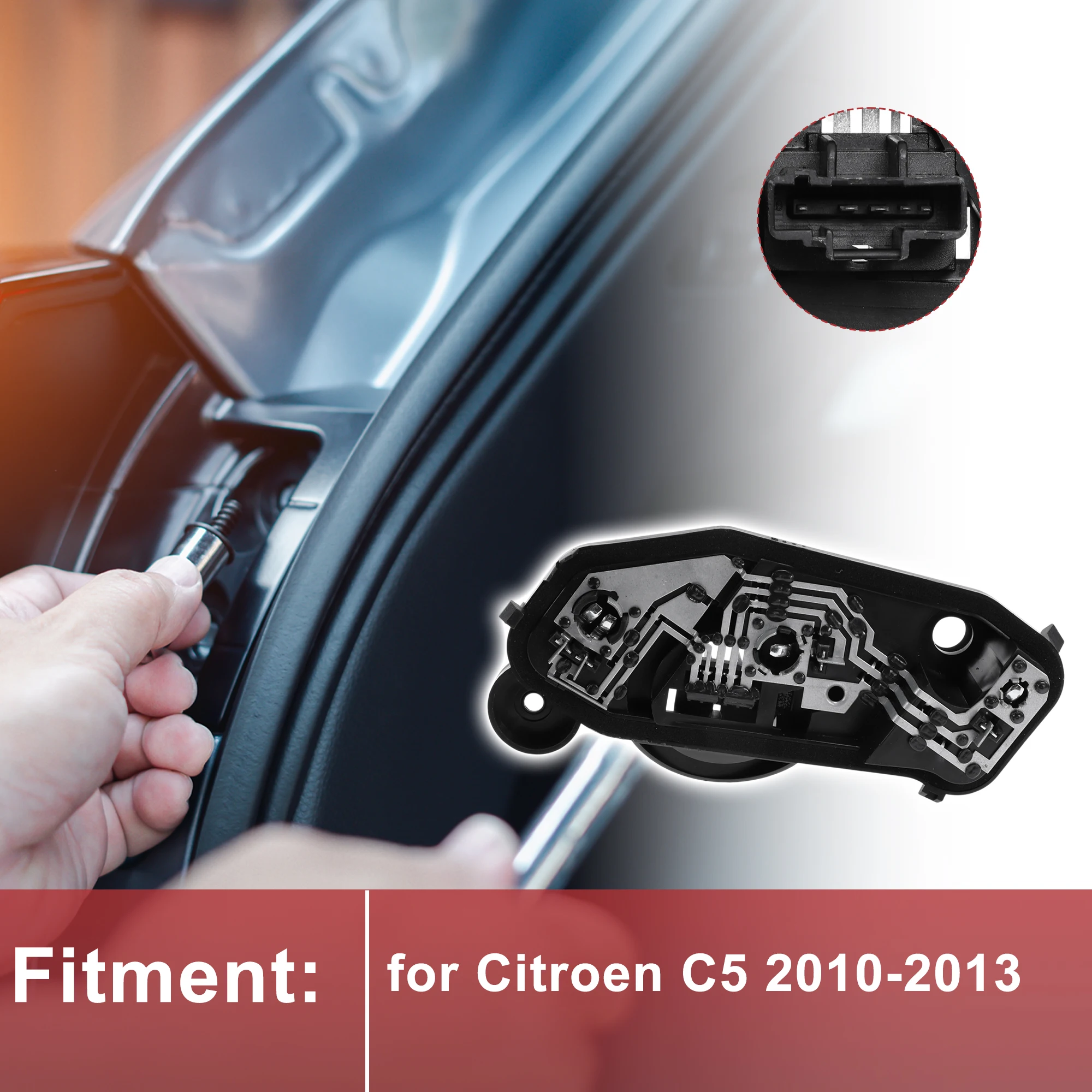 X Autohaux Portalámparas trasero derecho para Citroën C5