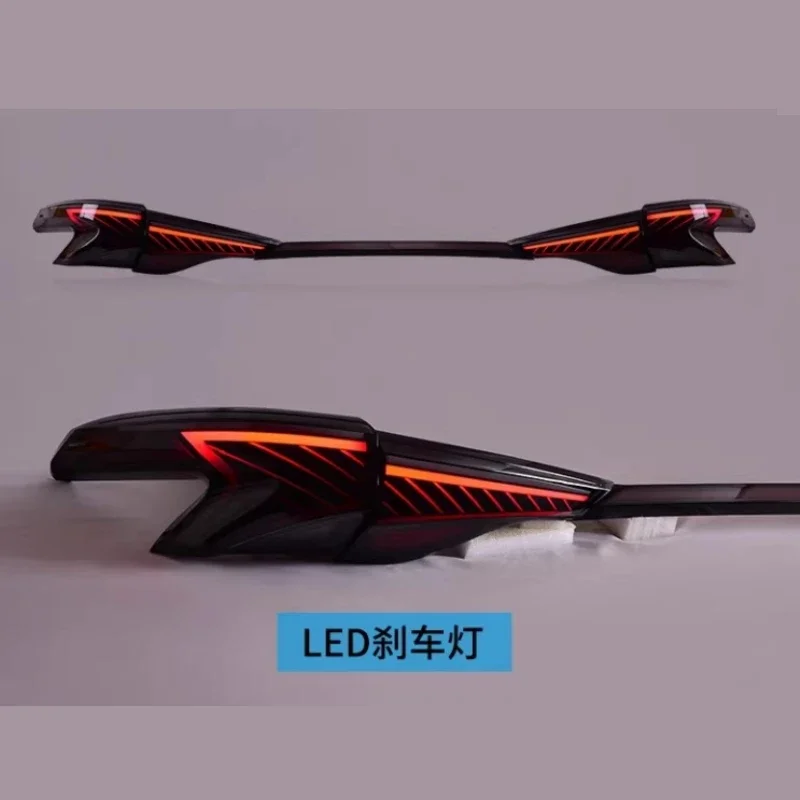 Luz trasera Led a través de conjunto de lámpara para Toyota Sienna 2021-2023 luz central trasera modificada lámpara de freno de señal de giro accesorios de coche - imagen 2