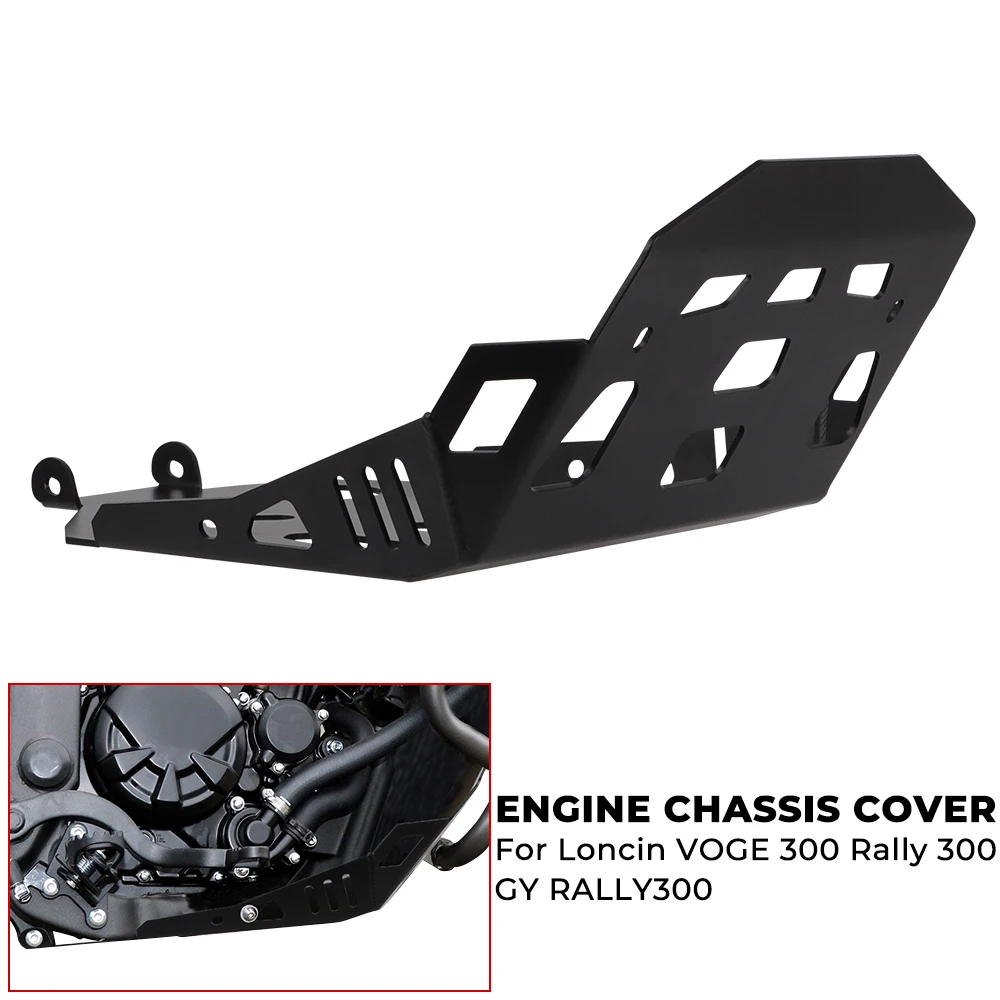 Para Loncin VOGE 300 RALLY Mototcaycle cubierta de protección del motor 300 GY RALLY300 chasis bajo Protector placa de deslizamiento Protector de vientre - imagen 4