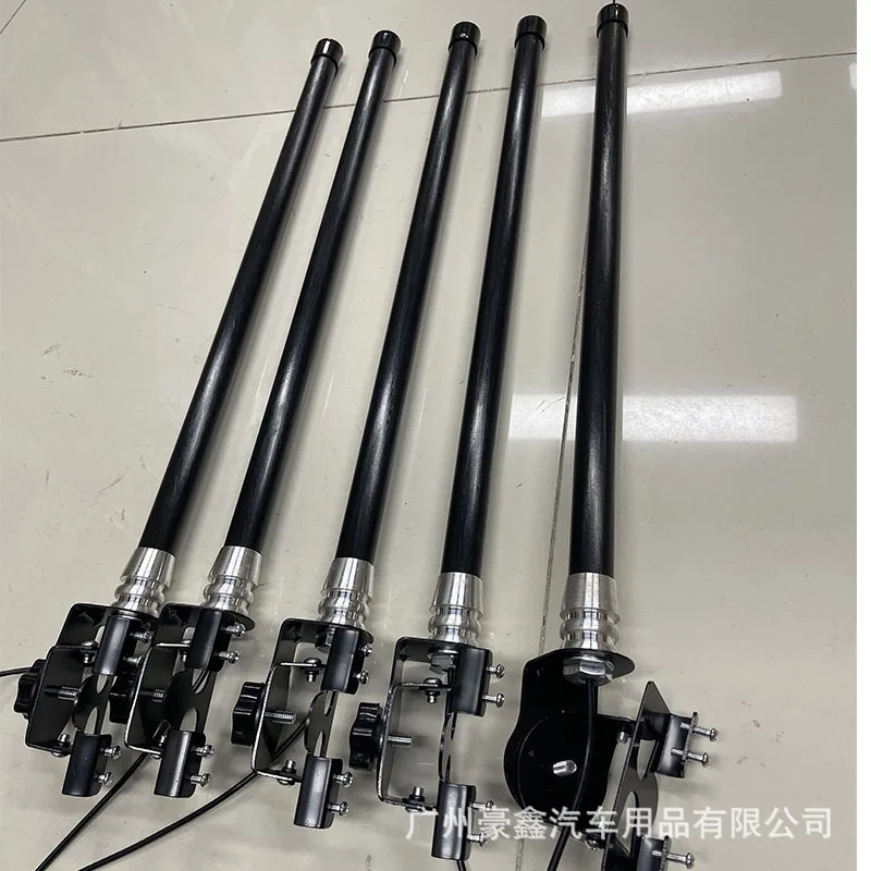 Antena de automóvil Antena de vehículo todoterreno Instalación no destructiva audaz del material de varilla de fibra de antena decorativa de borde - imagen 4