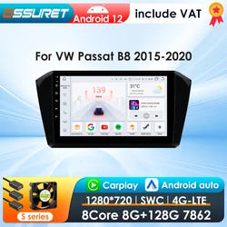 Radio Android VW Passat B8 2015-2020 GPS CarPlay cámara panorámica