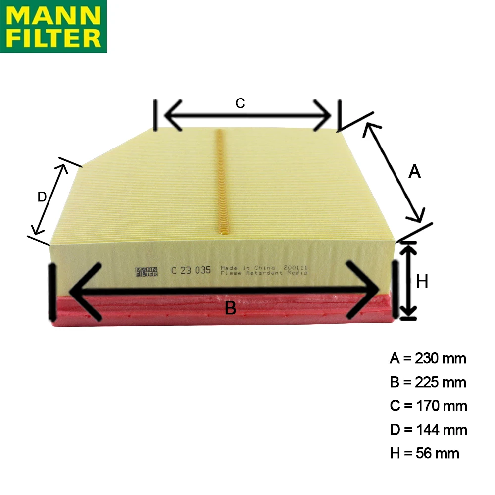 MANN-FILTER 17801-31170 filtro de aire Toyota Alphard y Lexus GS - imagen 2