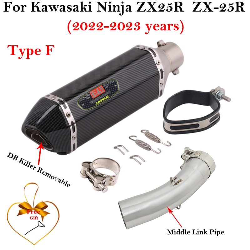 Silenciador de fibra de carbono para Kawasaki Ninja ZX-4R/ZX-4RR - imagen 5