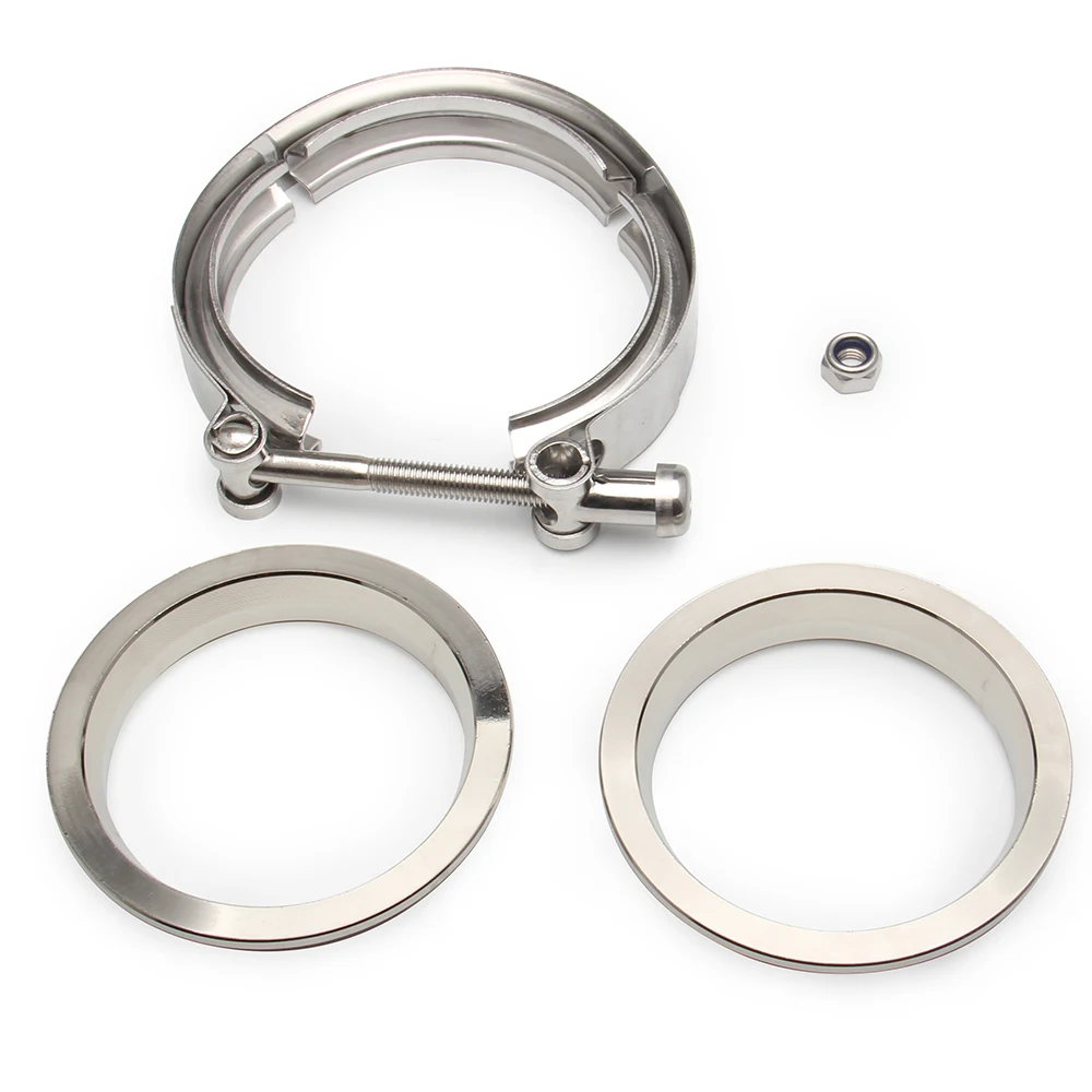 Abrazadera V-Band inox con brida macho hembra para escape y turbo - imagen 3