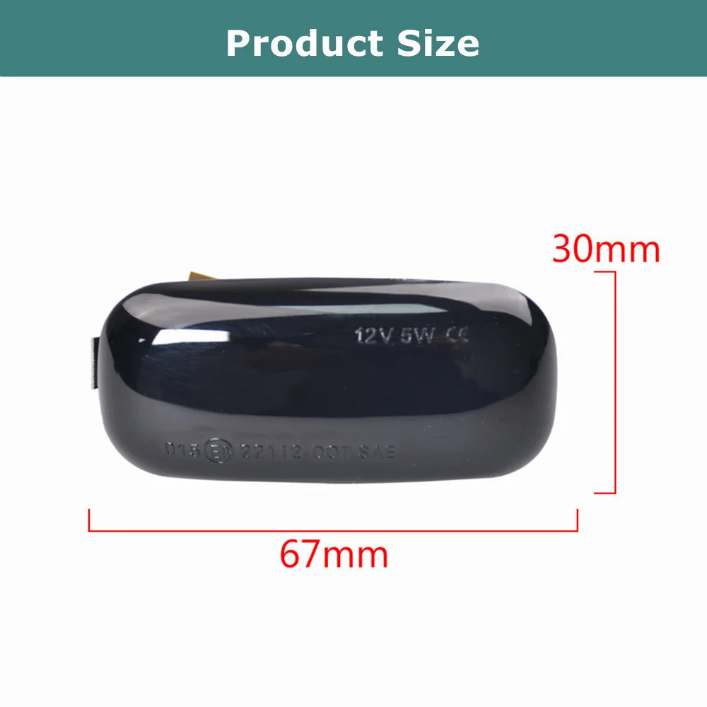Intermitente LED secuencial lateral para Audi A3 A4 A6 8P B6/C6 05-08 - imagen 4
