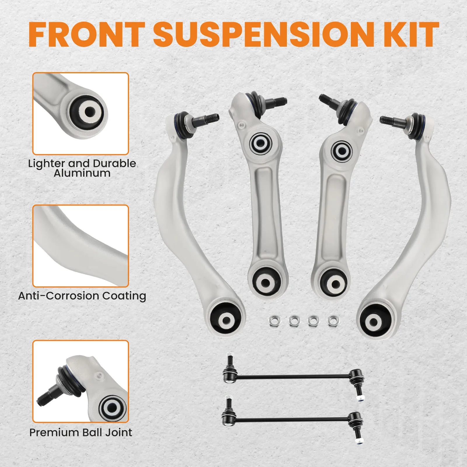 BMW 31126794203 Kit de brazos inferiores delanteros – Serie 5/6 - imagen 3