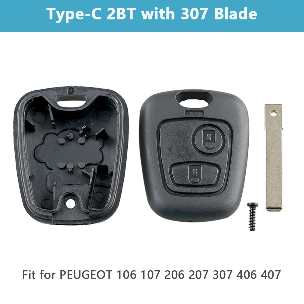 Carcasa llave remota con hoja Citroën C1 y Peugeot 307 - imagen 3