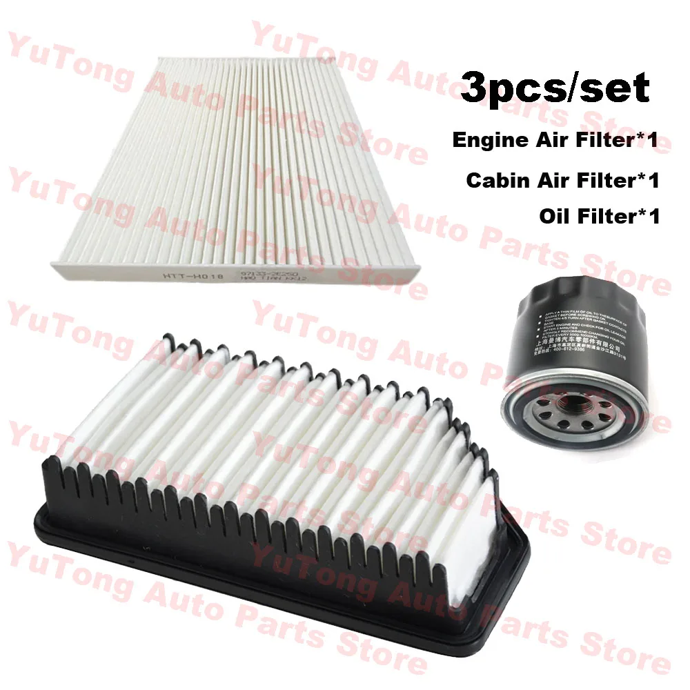 Kit filtros aceite, aire y habitáculo para Hyundai Elantra MD 2010-2016 1.6