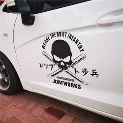 Pegatina calavera Grim Reaper JDM reflectante para tuning coche