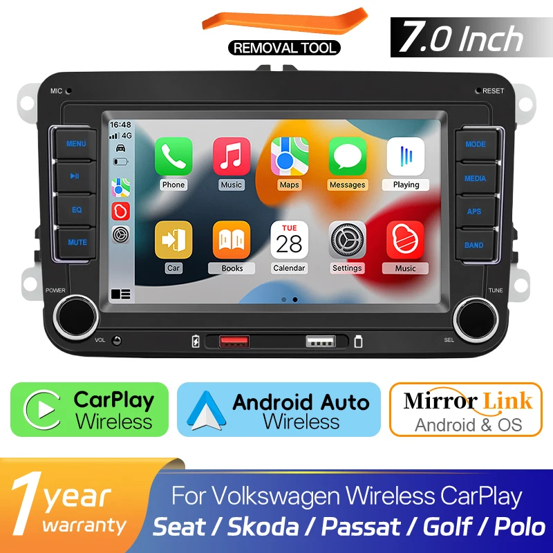 Conexión Carplay inalámbrico y Android Auto