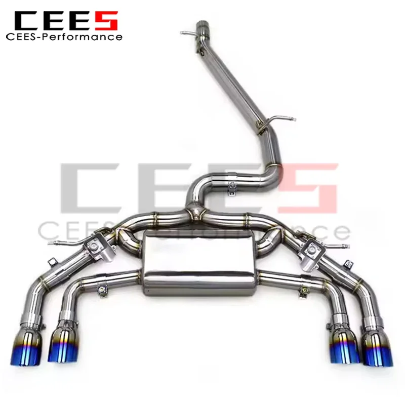 Cees Cat-back de acero inoxidable para VW Golf 7 R 2.0 T