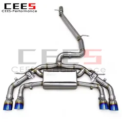 Cees Cat-back de acero inoxidable para VW Golf 7 R 2.0 T